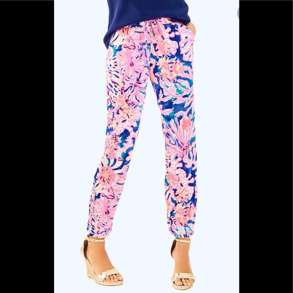 Lilly Pulitzer Swirling Seadream Piper Joggers
